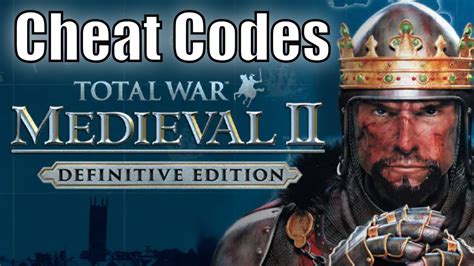 cheats for total war medieval 2